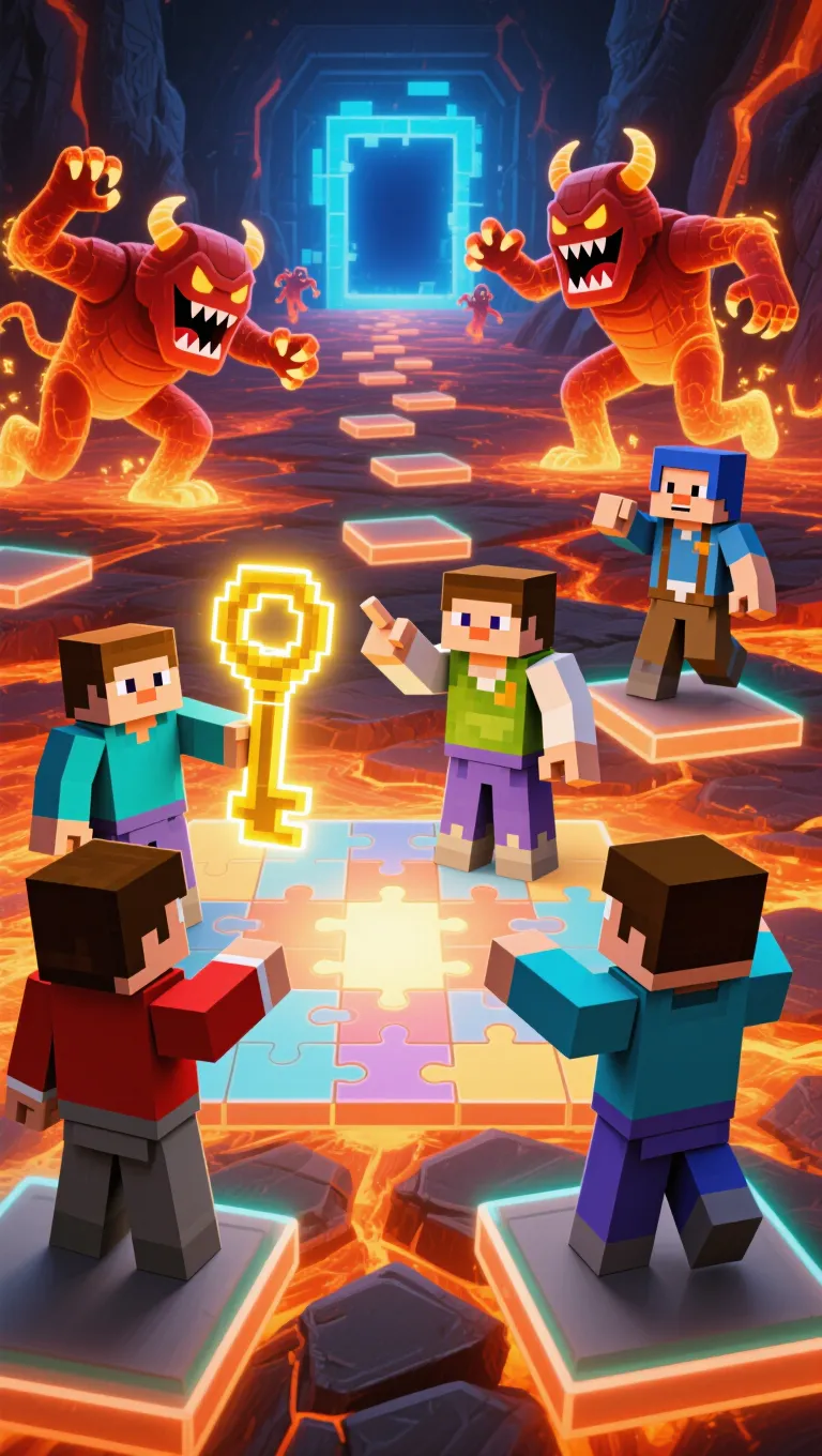 Lava Monster Puzzle Playgrounds artwork