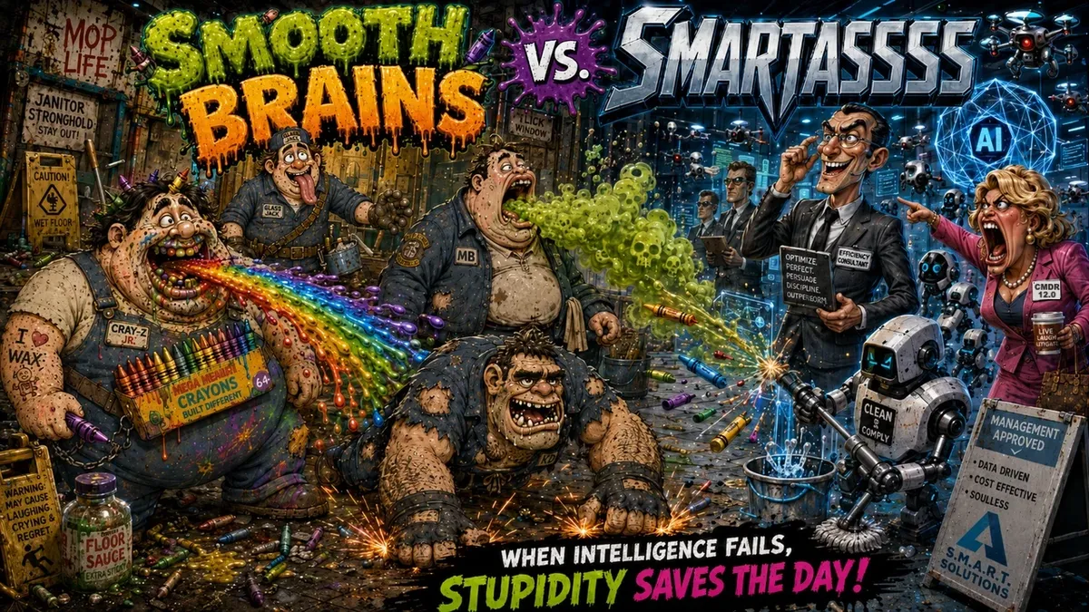 Smooth Brains vs. Smart-Arses artwork