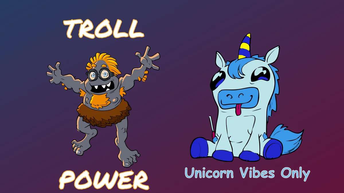 Troll & Unicorn artwork